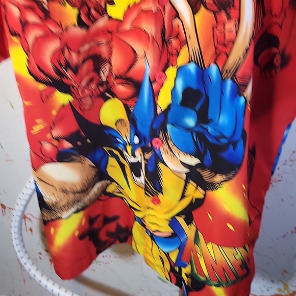 Vintage Y2K X-men Button Shirt  Men Size M Single Stich - Picture 2 of 8